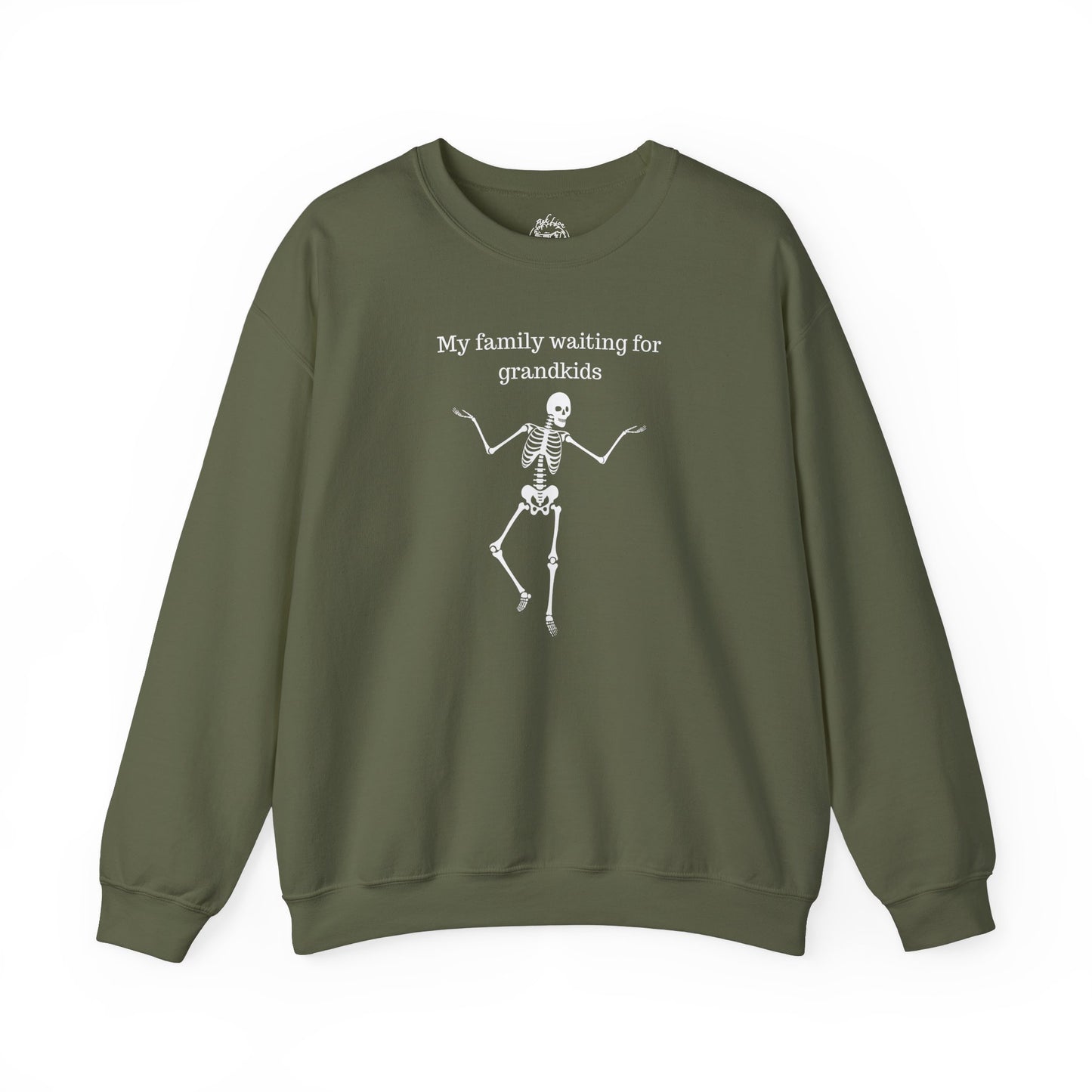 My Family Waiting For Grandkids Skeleton Unisex Sweatshirt