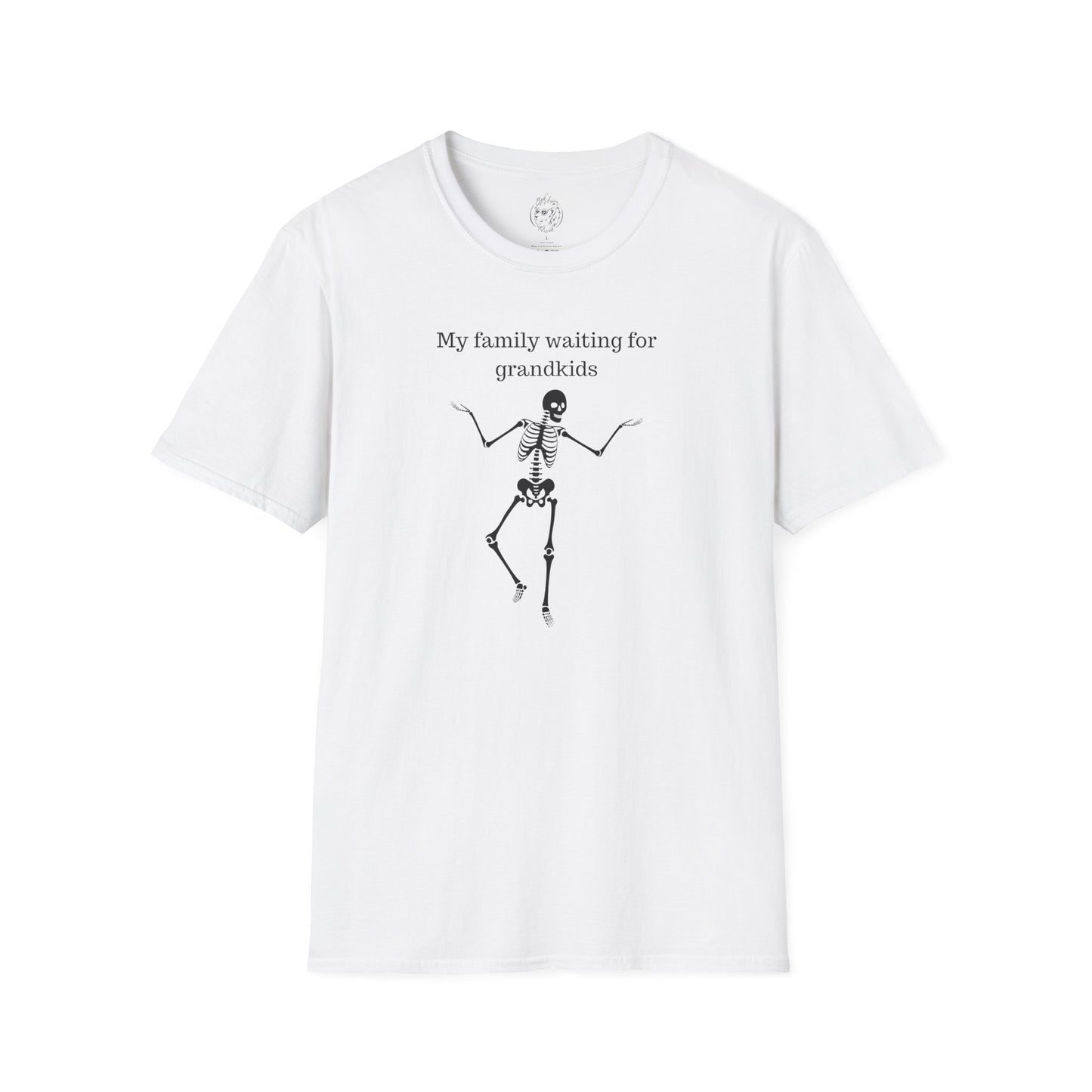 My Family Waiting For Grandkids Skeleton Unisex T-shirt