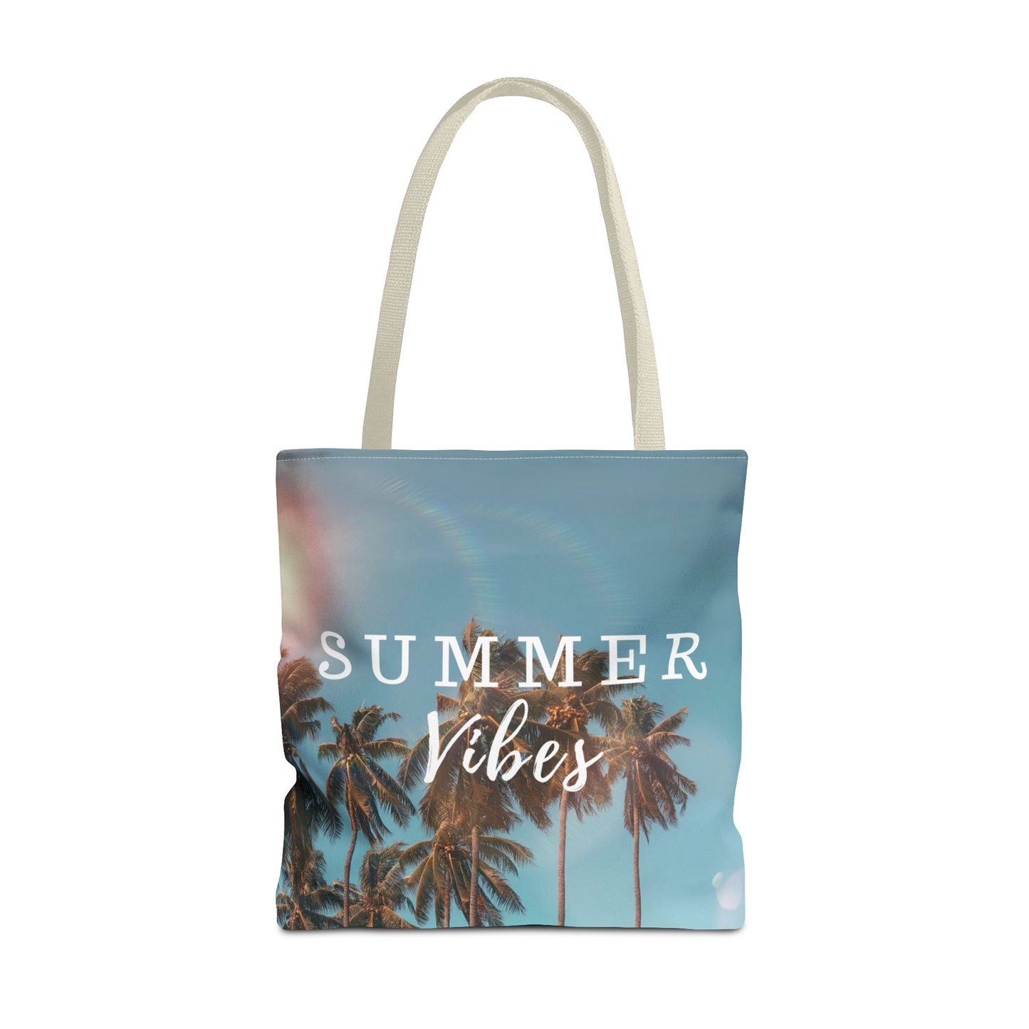 Summer Vibes All Over Print Tropical Tote Bag