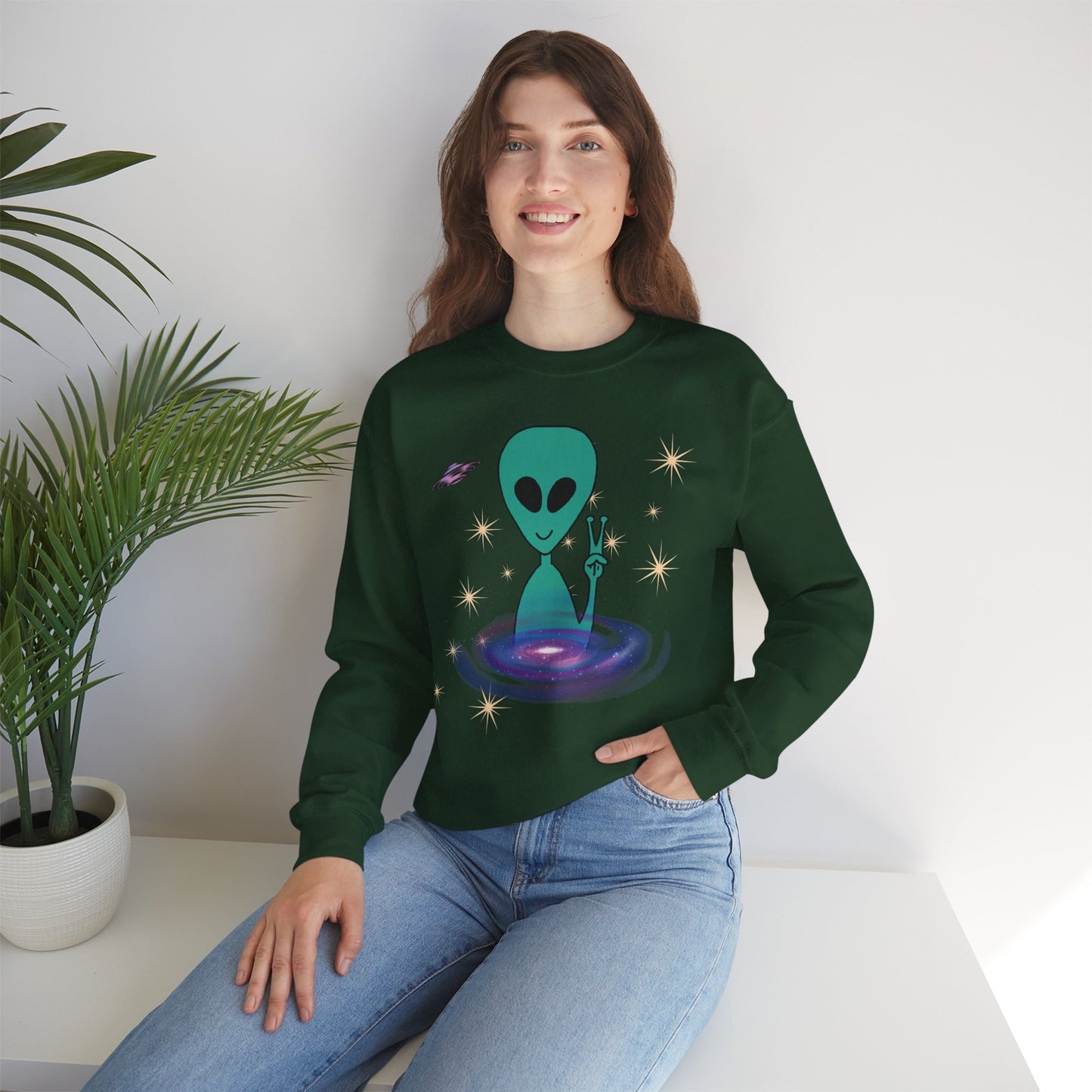 Alien Galaxy Unisex Sweatshirt