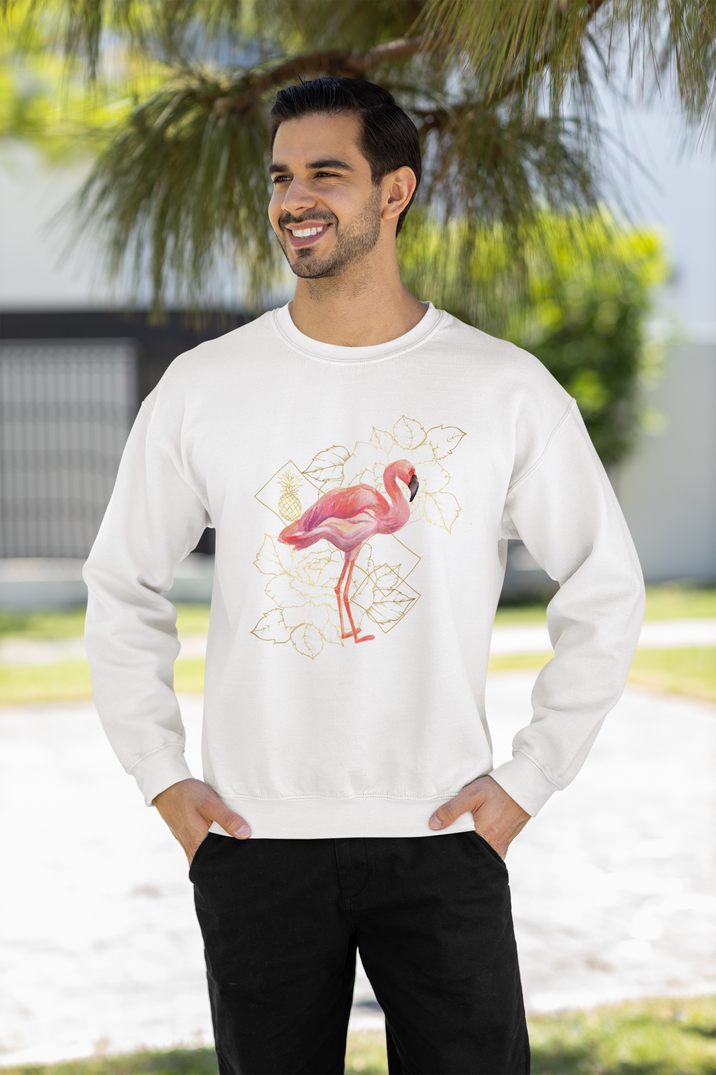 Fancy Flamingo Unisex Sweatshirt