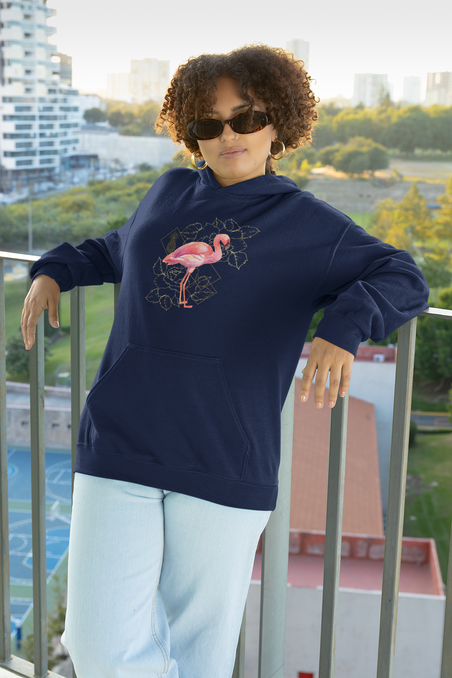 Fancy Flamingo Unisex Hoodie