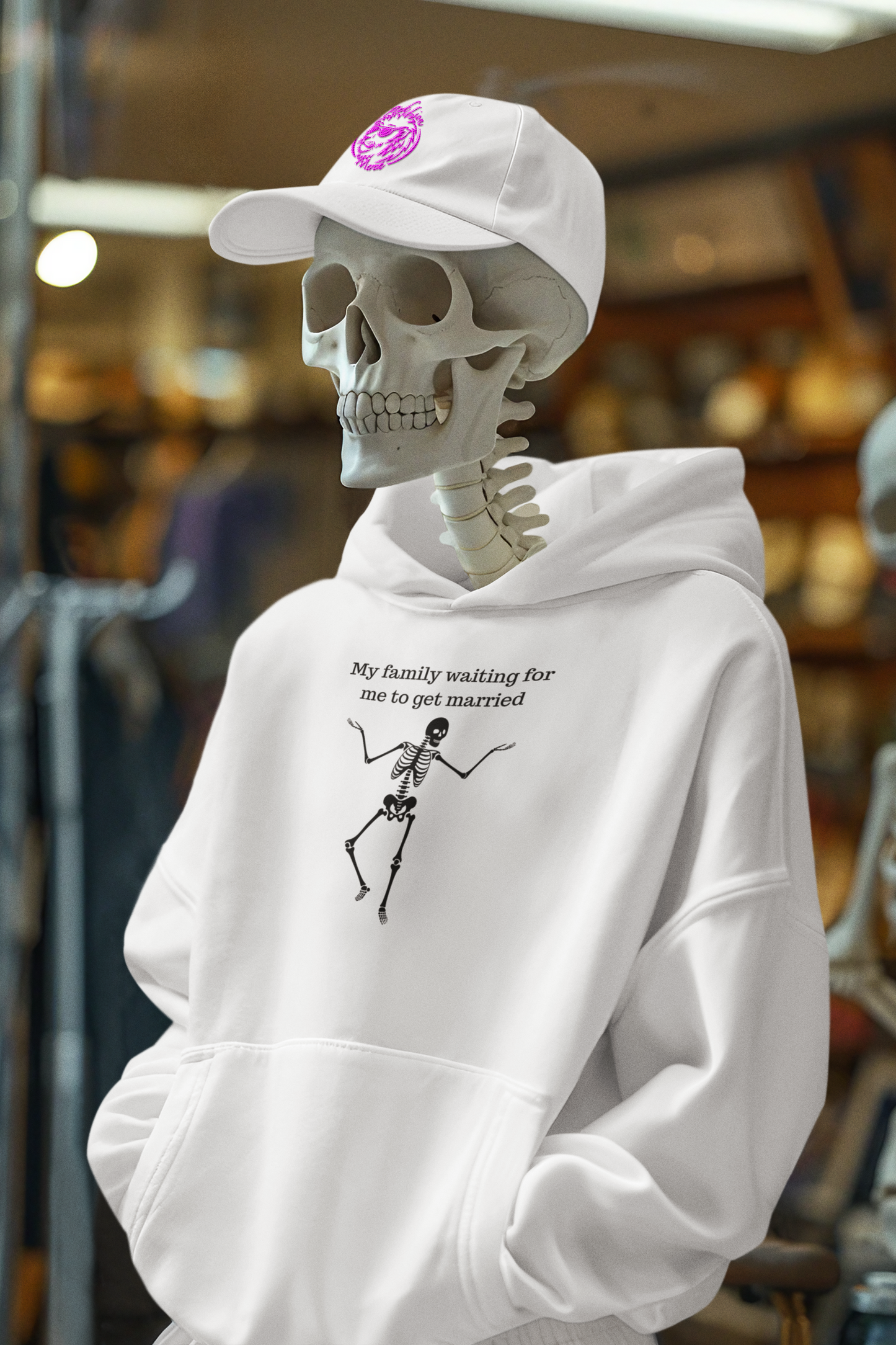 My Family Waiting For Me To Get Married Skeleton Unisex Hoodie