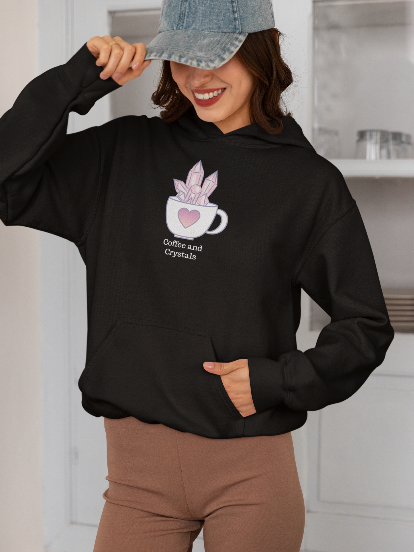 Coffee And Crystals Unisex Hoodie