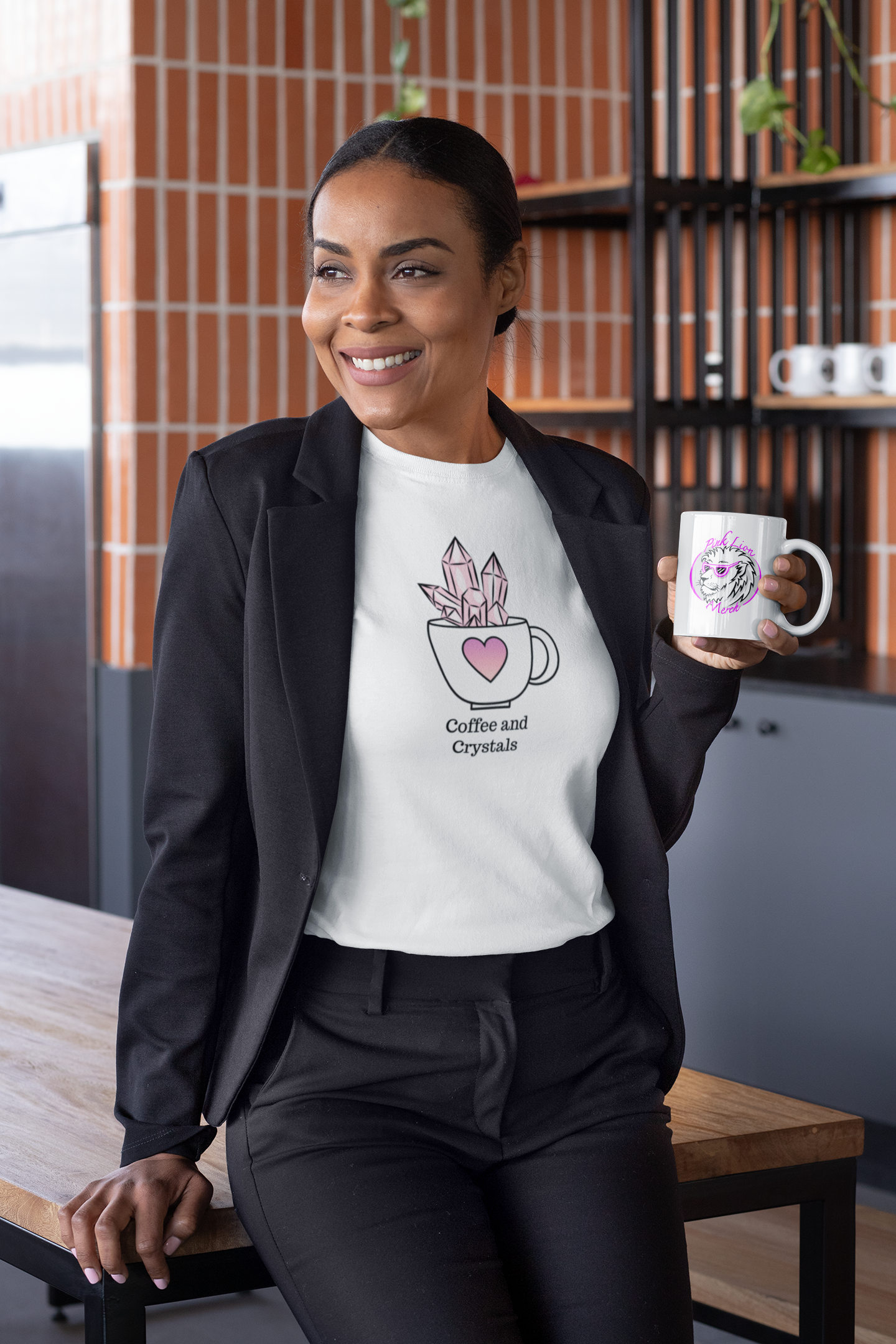 Coffee And Crystals Unisex T-shirt