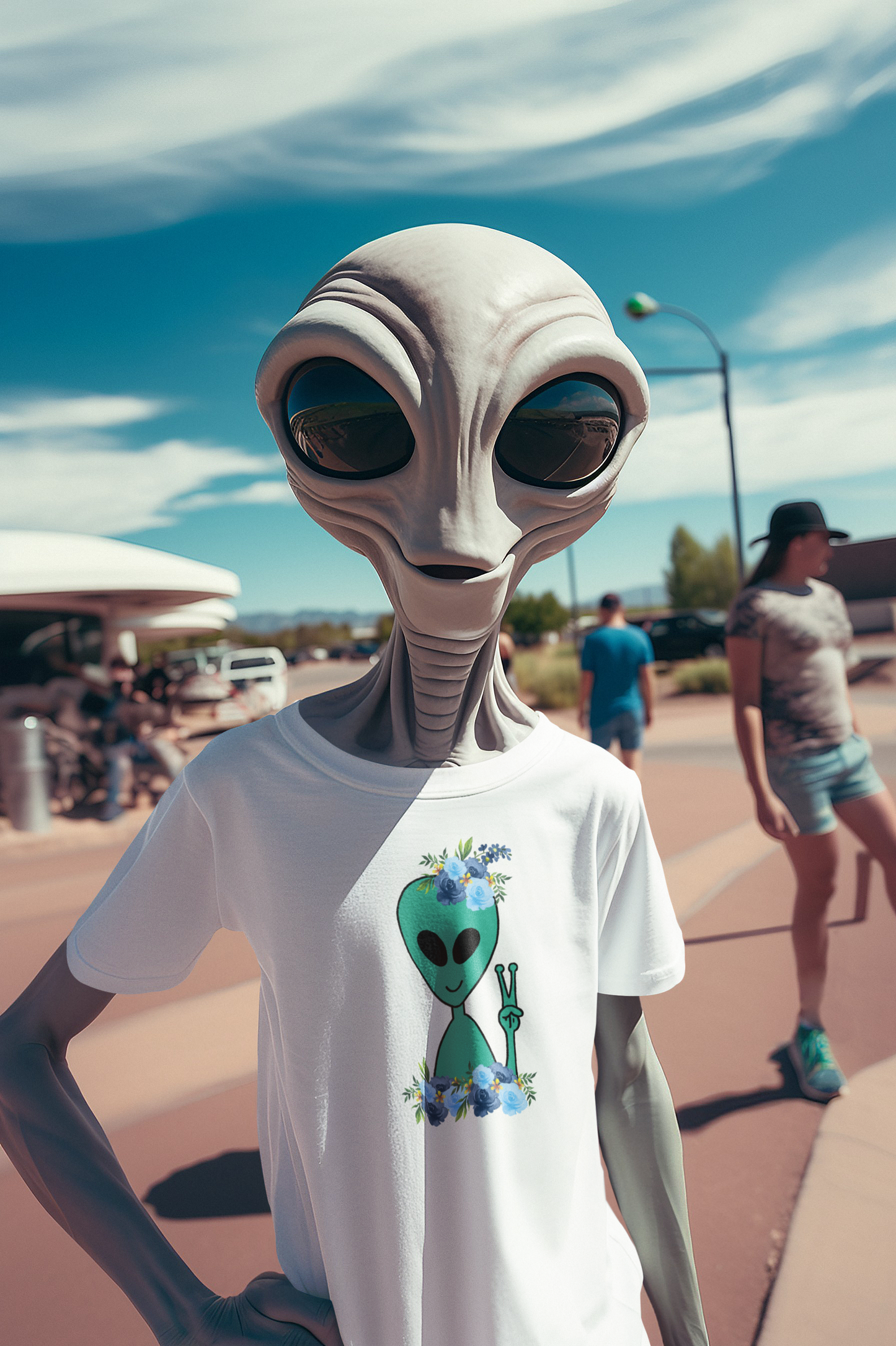 Flower Alien Unisex T-shirt