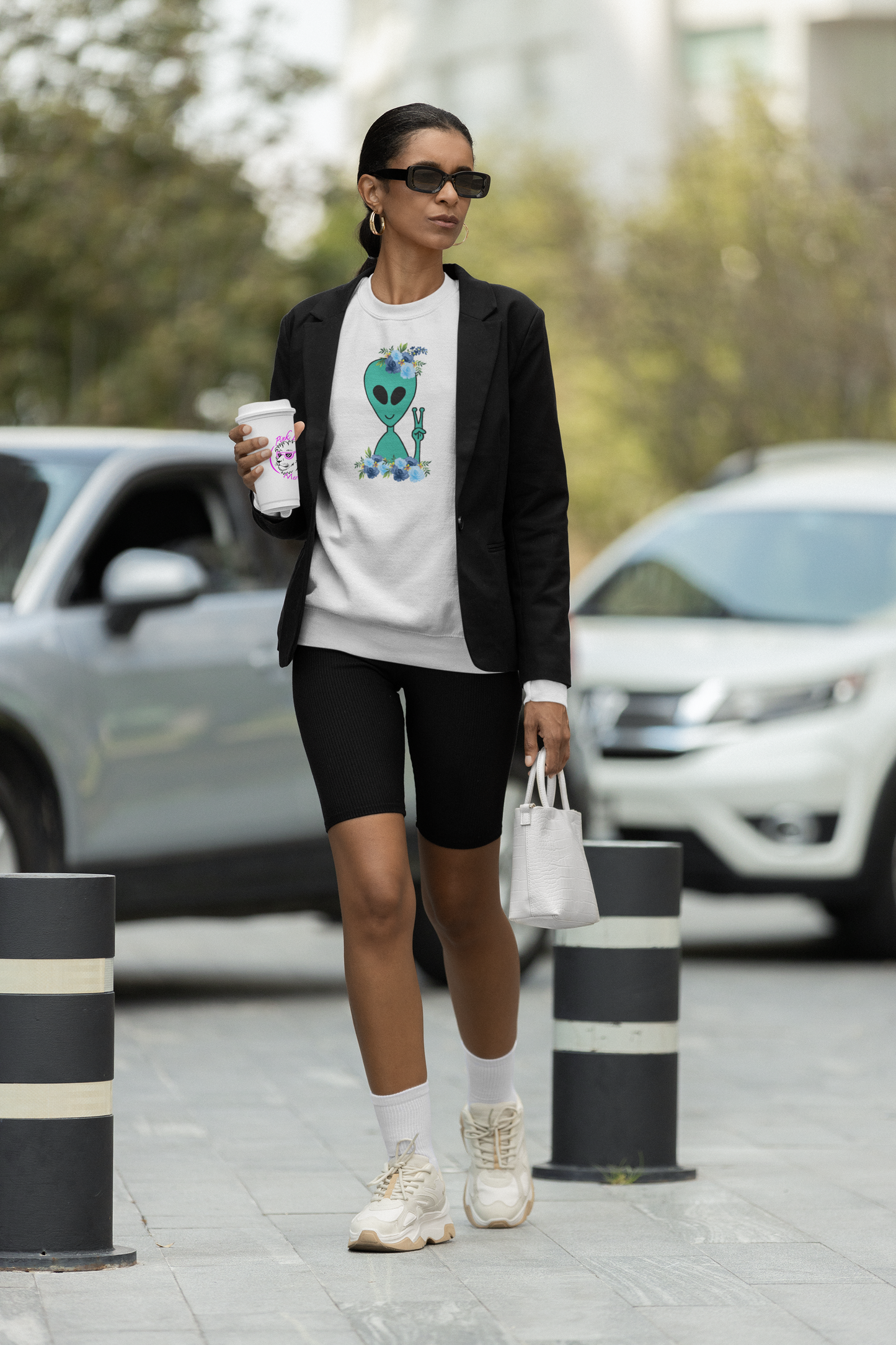 Flower Alien Unisex Sweatshirt