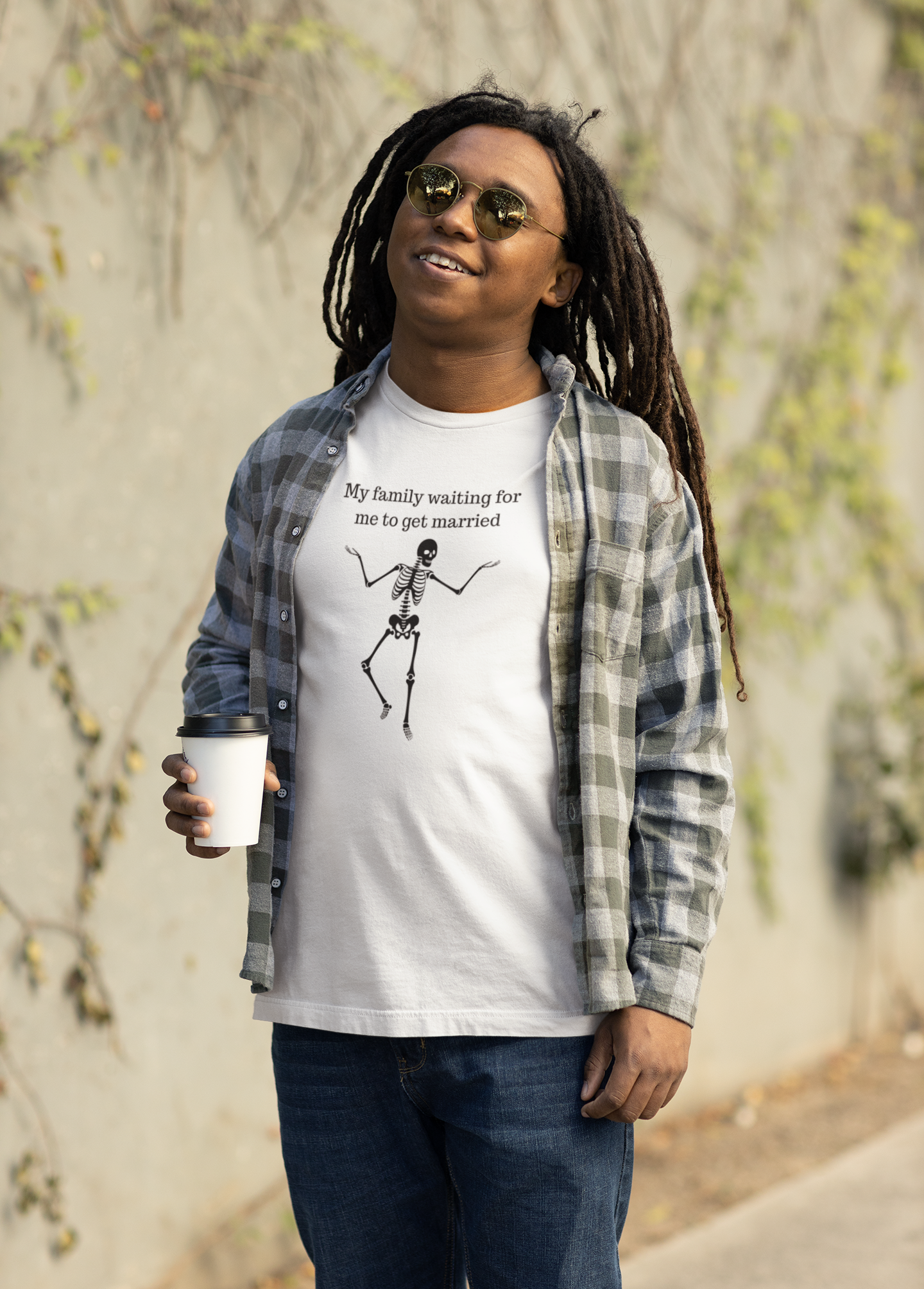 My Family Waiting For Me To Get Married Skeleton Unisex T-shirt