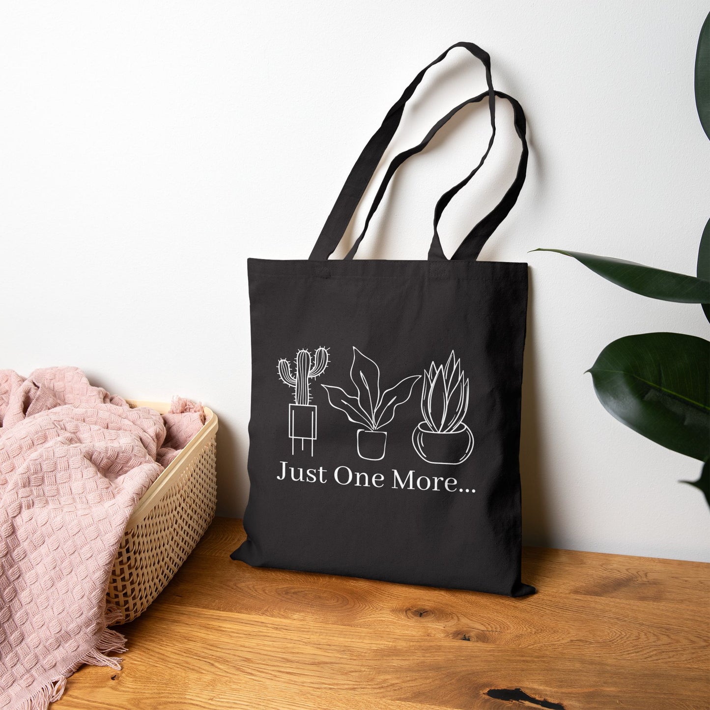 Just One More Plant Cotton Canvas Tote Bag