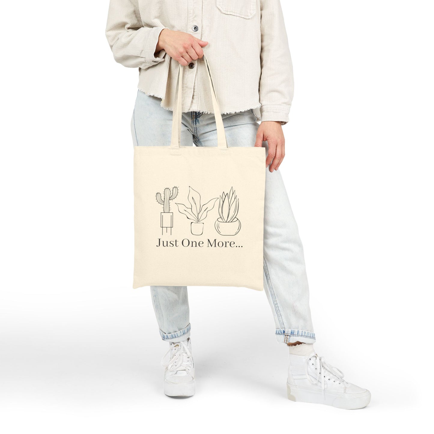 Just One More Plant Cotton Canvas Tote Bag