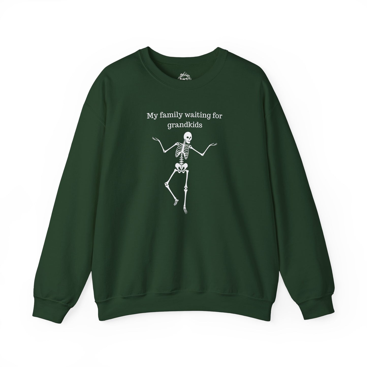 My Family Waiting For Grandkids Skeleton Unisex Sweatshirt