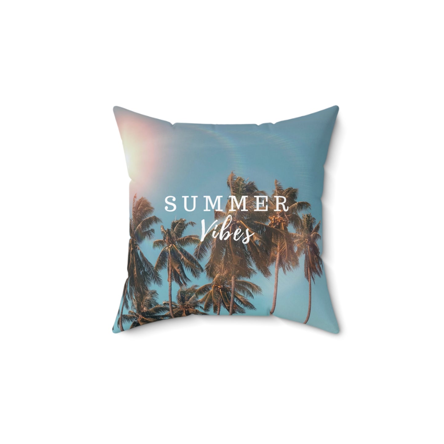 Summer Vibes All Over Print Tropical Pillow